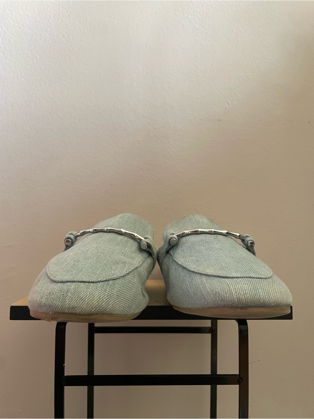 Call It Spring Pale Blue Denim Slip-on Mules – Size 10 *Flaw - Picture 5 of 15